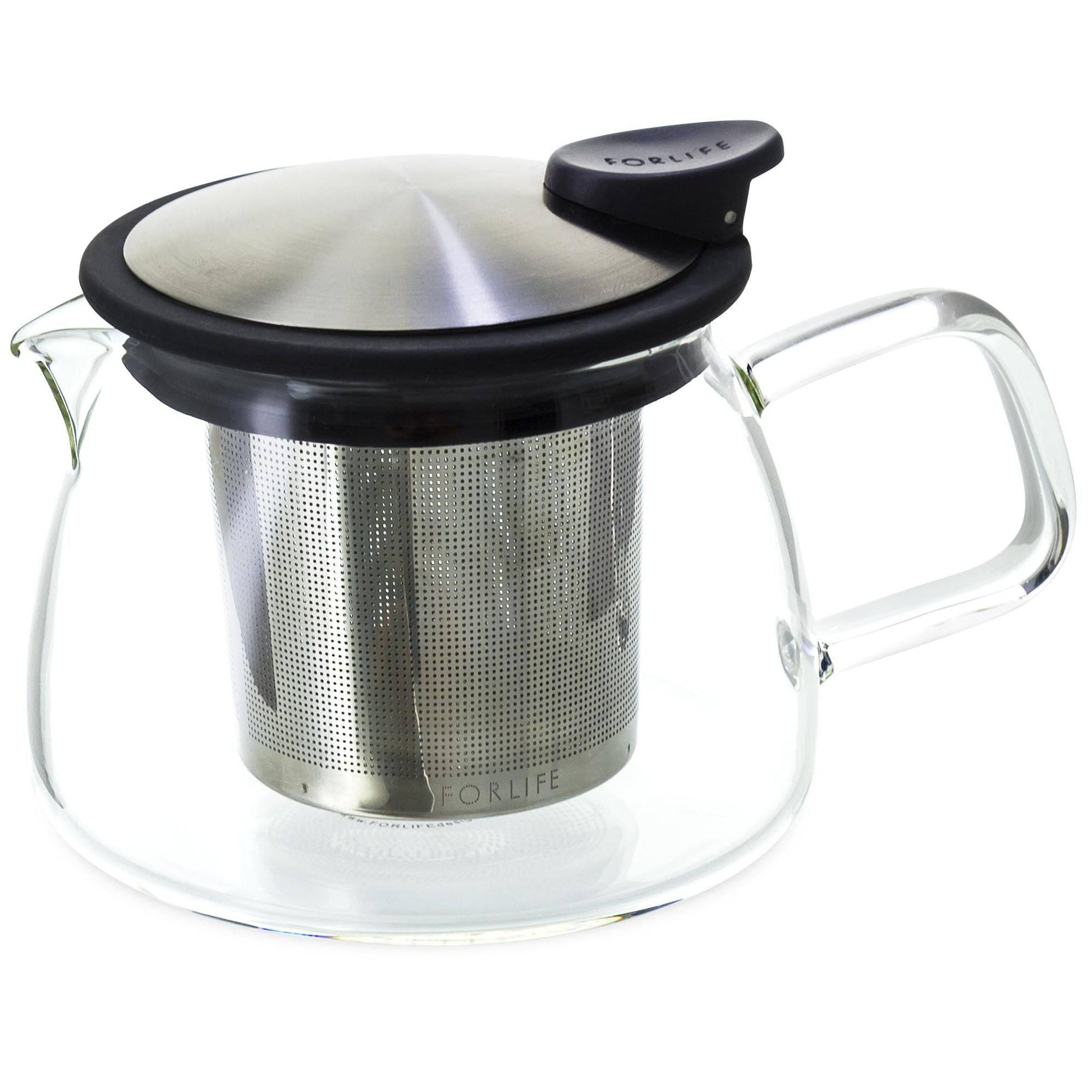 14 oz Glass Teapot With Built-In Infuser