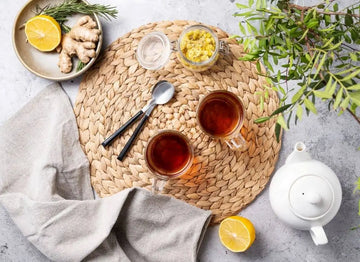Plain unsweetened tea in a glass cup — what tea does and doesn't break a fast.
