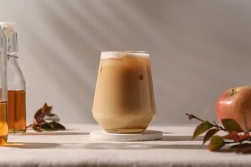 Chilled iced masala tea latte recipe made with Nepali chiya, black tea, milk, and ice