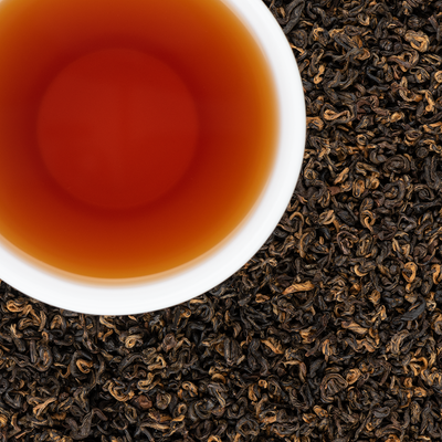 Khumbu Organic Loose Leaf Black Tea with Deep Amber Malty Nutty notes