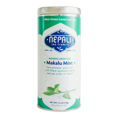 Makalu Mint Loose Leaf Green Tea Blend Retail Tin