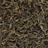 Close-up of Pokhara Classic organic green tea leaves from Nepal
