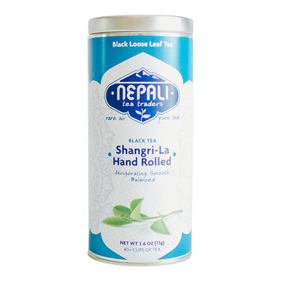 Shangri-La Hand-Rolled Organic Loose Leaf Black Tea Retail Tin